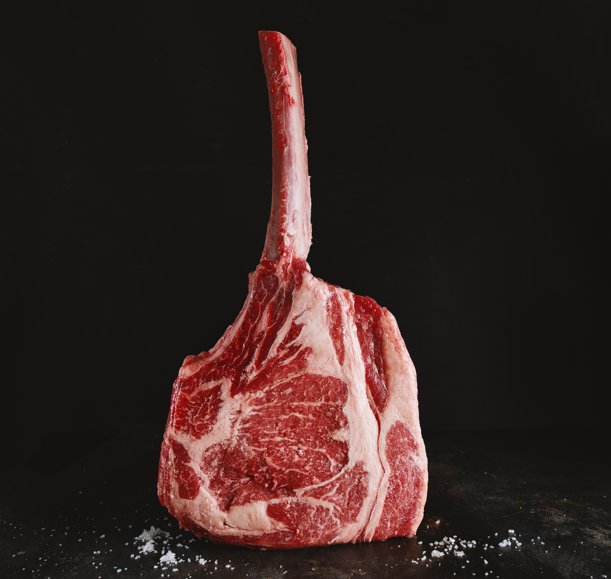 Raw Tomahawk Steak Cut of Meat