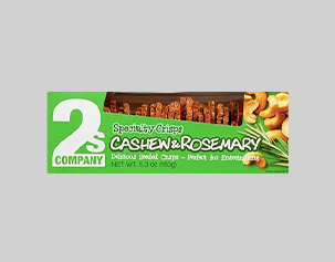 2's company cashew and rosemary crisps