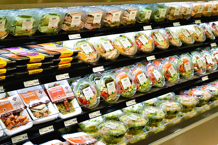 Milam's deli grab and go section